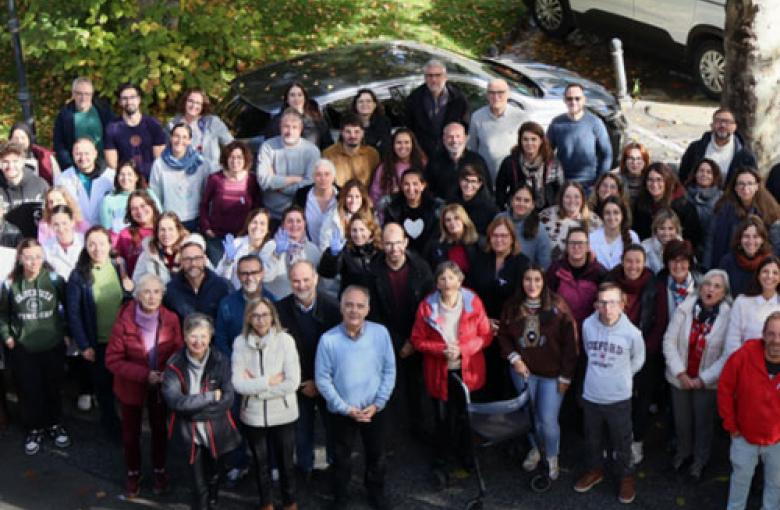 Imagen aérea de personal de la EEZ