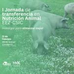 Imagen de tonos verdes en la que se ven varios cerdos comiendo en un campo con flores blancas