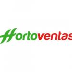 Logotipo de Hortoventas, parte Horto en color verde y ventas en color rojo